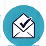 Email icon with checkmark