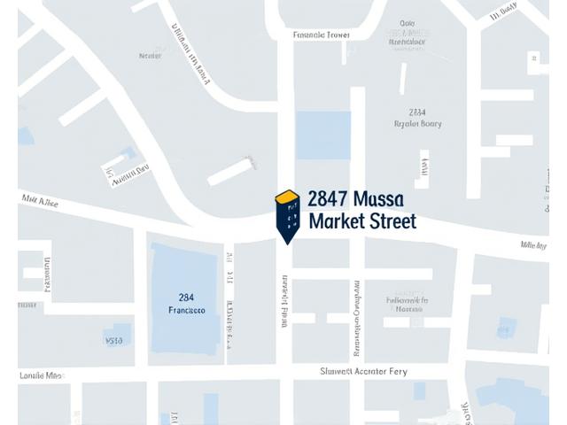 Map showing Quill & Key Systems office location in San Francisco