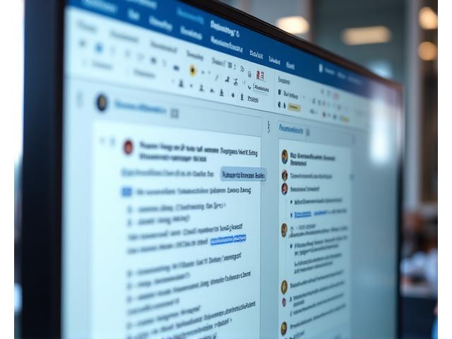 A split screen showing multiple cursors on a single grant proposal document, collaborative comments along the margin, and a user interface with distinct colored avatars for different roles like 'Researcher' and 'Administrator'.