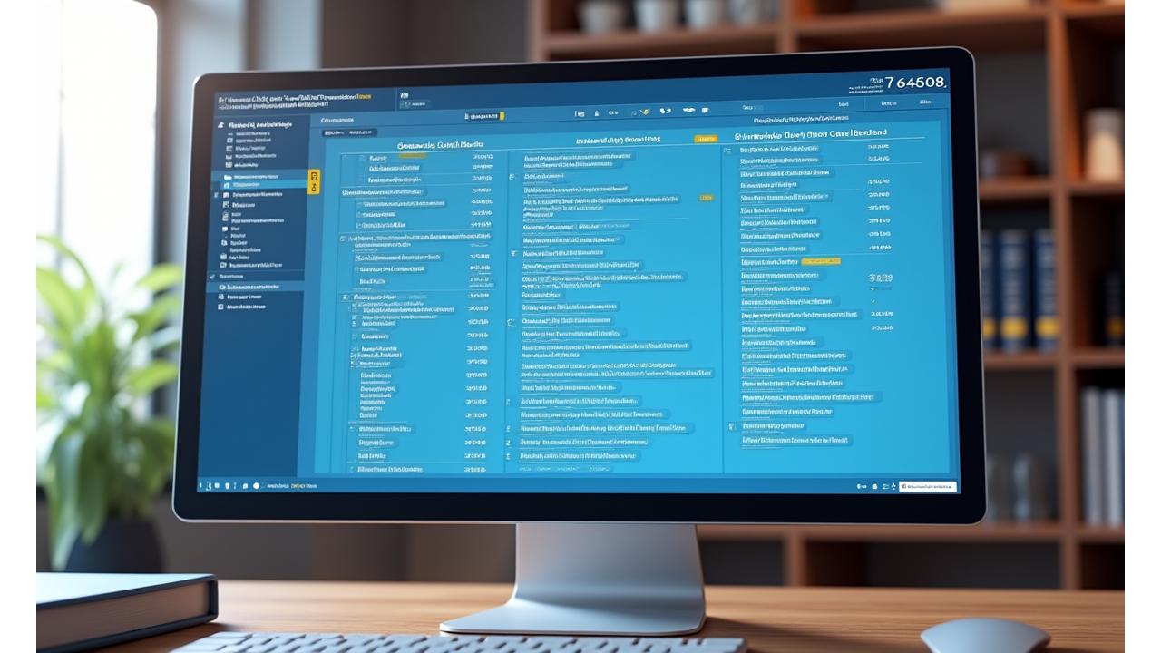 Specialized legal research interface displaying organized case law, legal precedents, and citation management tools