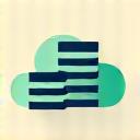 Icon depicting data moving between two databases, symbolizing data portability.