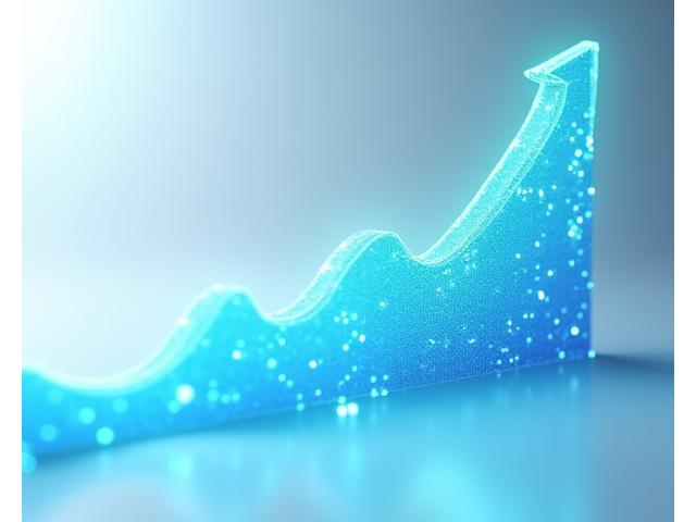 Abstract graph showing reliable uptime and service continuity